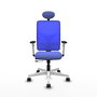PIQUERAS Y CRESPO Silla de oficina Motilla con mecanismo Sincro/Traslack, Azul