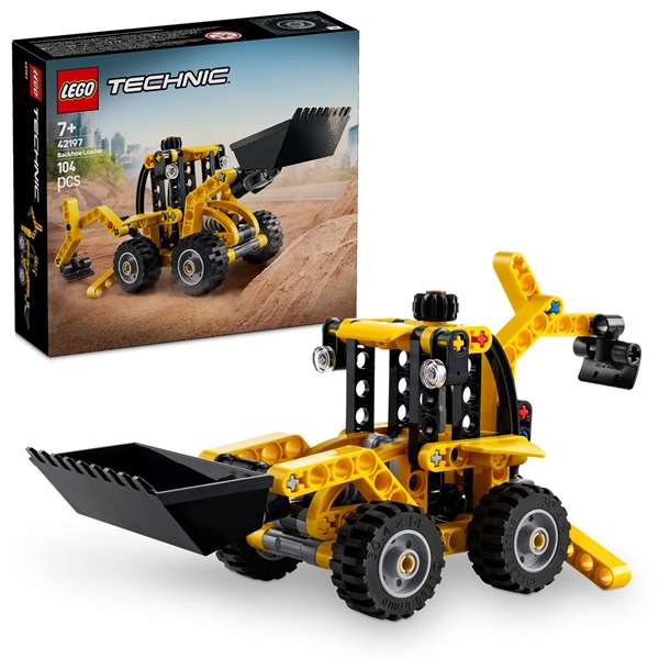 LEGO Technic 42144 Juego de Construcción Pala Mixta, Juguete de Construcción, Modelo para Montar, Regalo para Niños de 6 Años o Más