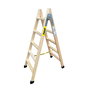 Plabell Escalera Madera 5 Peldaños 139cm Bld-5 Doble Subida Uso Profesional