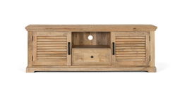 Giner y Colomer Mueble Televisor en Madera Maciza de Mango 170 cm con 2 Puertas y 1 Cajón