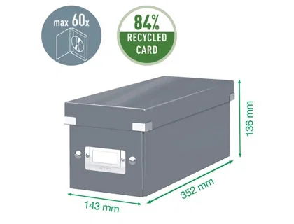 LEITZ Click&Store Archivador Caja para CD/DVD Negro LEITZ Click&Store Archivador Caja para CD/DVD Negro