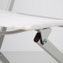 Aktive Silla plegable de jardín tejido reforzado blanca