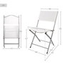 Aktive Silla plegable de jardín tejido reforzado blanca