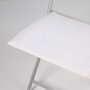 Aktive Silla plegable de jardín tejido reforzado blanca