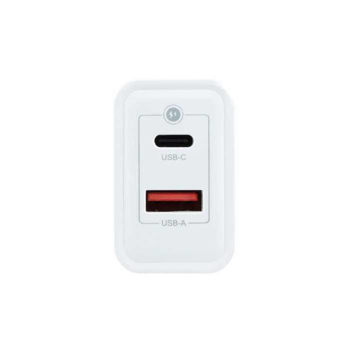 COOLBOX Cargador GaN 45W USB-C y USB-A Blanco COOLBOX Cargador GaN 45W USB-C y USB-A Blanco