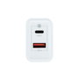 COOLBOX Cargador GaN 45W USB-C y USB-A Blanco