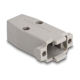 DeLOCK Carcasa para conectores D-Sub 9 clavijas con juntas de goma Gris