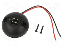 PRO CAR Alimentador USB con 2 puertos USB-A