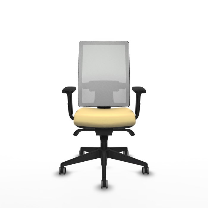 PIQUERAS Y CRESPO Silla de oficina Horna con mecanismo Sincro, Crema y Blanco PIQUERAS Y CRESPO Silla de oficina Horna con mecanismo Sincro, Crema y Blanco