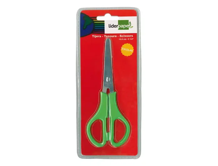 Liderpapel Tijeras de Acero Inoxidable con Puntas Redondeadas Antipinchazos para Hogar y Oficina, Mango Agradable al Tacto, 1 Ud Liderpapel Tijeras de Acero Inoxidable con Puntas Redondeadas Antipinchazos para Hogar y Oficina, Mango Agradable al Tacto, 1 Ud
