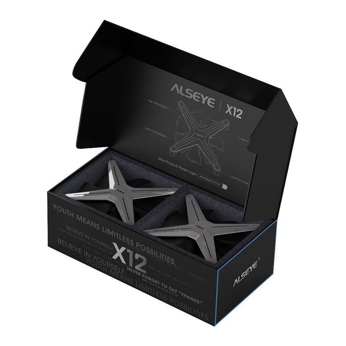 Inter-Tech ALSEYE HALO X12 Kit de ventiladores 120x120x30 mm