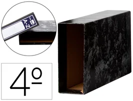 Liderpapel Classic Archivador Cuarto Apaisado Negro