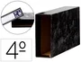 Liderpapel Classic Archivador Cuarto Apaisado Negro
