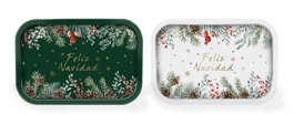 DKD Home Decor Bandeja de Metal Dorado 34x23x1,5 cm