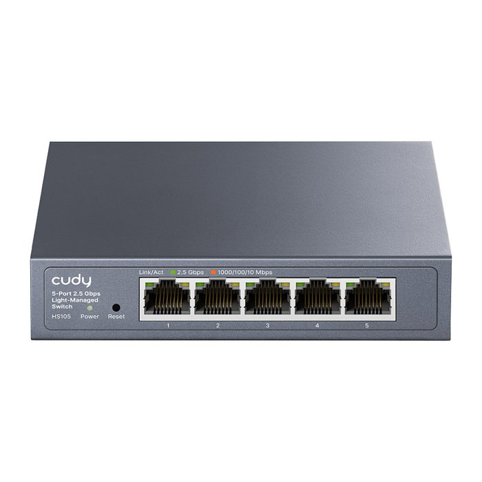 Cudy HS105 3.0 Switch Gestionado de 5 Puertos 2.5G Ethernet Cudy HS105 3.0 Switch Gestionado de 5 Puertos 2.5G Ethernet