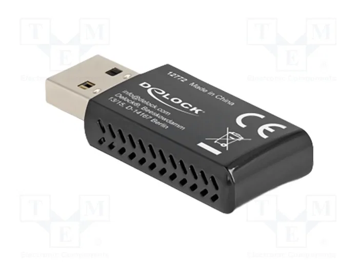 DeLOCK Wi-Fi 6 Dualband WLAN USB Stick AX1800 Negro DeLOCK Wi-Fi 6 Dualband WLAN USB Stick AX1800 Negro