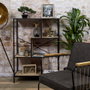 Home Deco Factory Estantería Edison 80x30x113 cm Negro