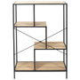 Home Deco Factory Estantería Edison 80x30x113 cm Negro