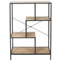 Home Deco Factory Estantería Edison 80x30x113 cm Negro