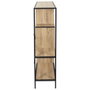 Home Deco Factory Estantería Edison 80x30x113 cm Negro