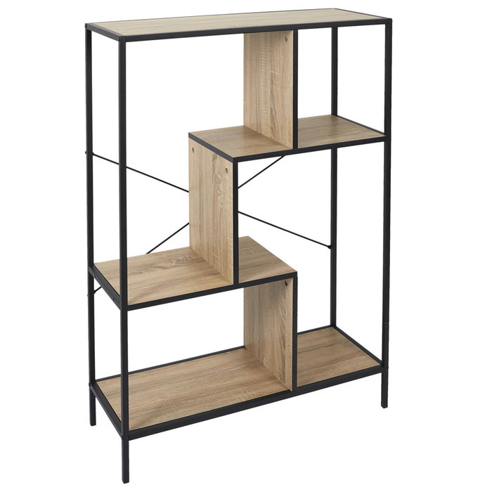 Home Deco Factory Estantería Edison 80x30x113 cm Negro Home Deco Factory Estantería Edison 80x30x113 cm Negro