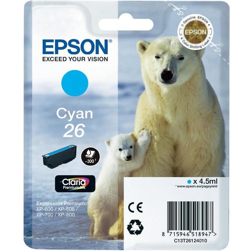 Epson Claria Premium T261240 Cian