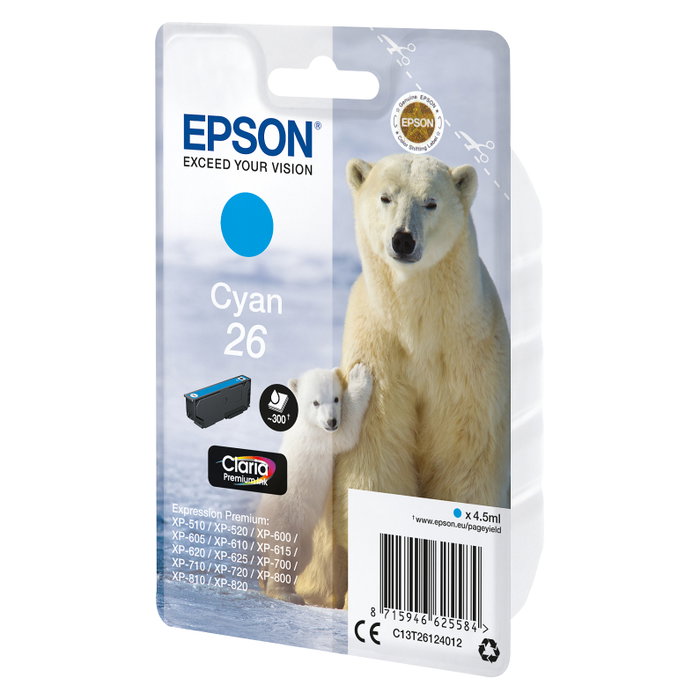 Epson Claria Premium T261240 Cian