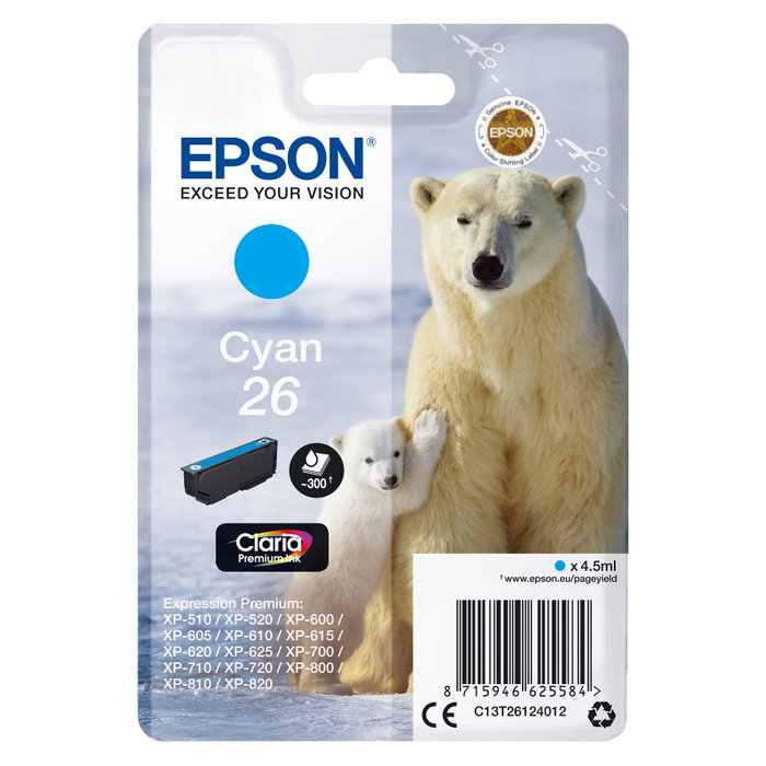 Epson Claria Premium T261240 Cian