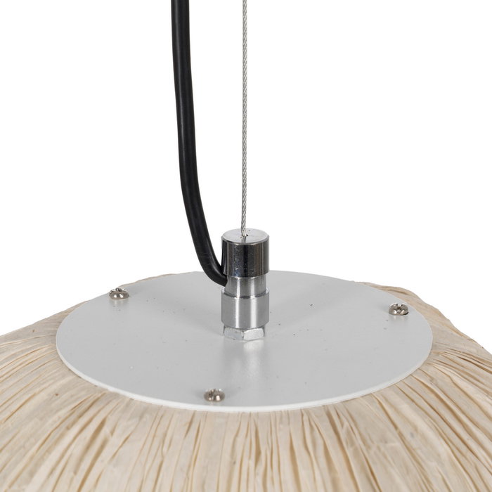 Lámpara Techo Beige Papel-Metal 55,50 X 55,50 X 30 cm