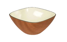 Bol Cuadrado Madera/Banana 22 cm 2122/0410