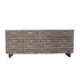 DKD Home Decor Buffet Cocoshell 24 Teca Reciclada y Coco Marron 200 x 80 x 45 cm con 4 Puertas y 4 Cajones