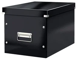Leitz Click & Store Caja Almacenamiento Cúbica Grande Negra 320x360x310 mm