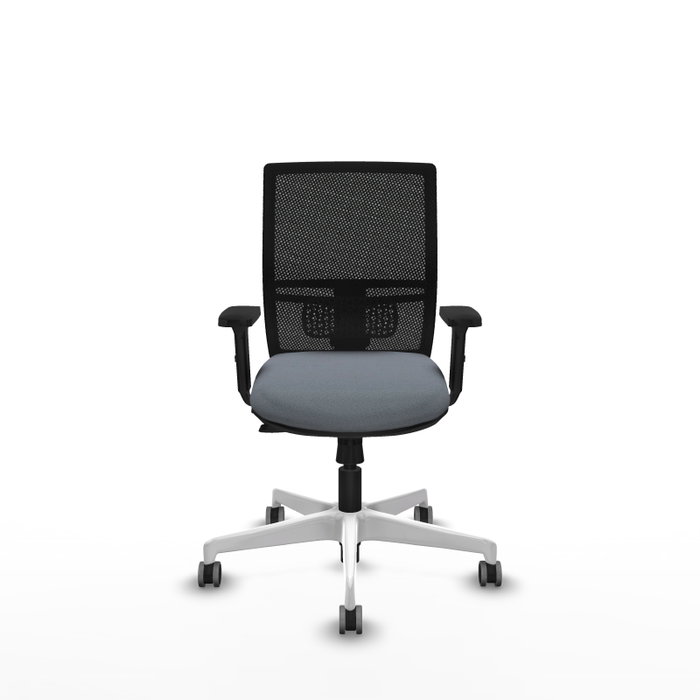 PIQUERAS Y CRESPO Silla de oficina Yunquera Gris con Malla Negra