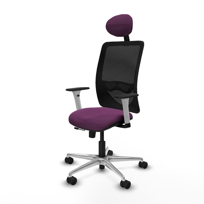 PIQUERAS Y CRESPO Silla de oficina Zulema Morado y Negro