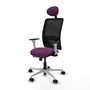 PIQUERAS Y CRESPO Silla de oficina Zulema Morado y Negro