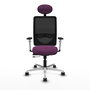 PIQUERAS Y CRESPO Silla de oficina Zulema Morado y Negro