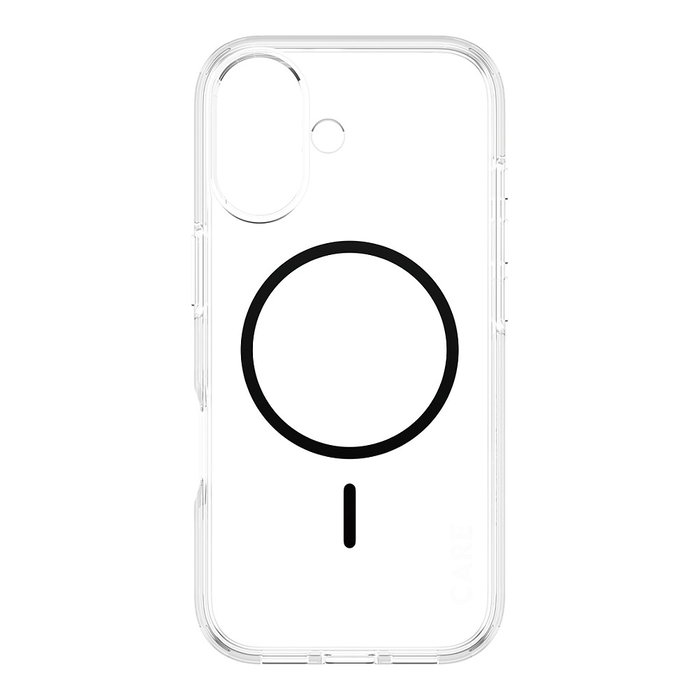 PanzerGlass CARE by FLAGSHIP Case Transparente con MagSafe Negro, Funda TPU Protectora Antigolpes Antirrayones para Apple iPhone 17 (100% Policarbonato Reciclado)