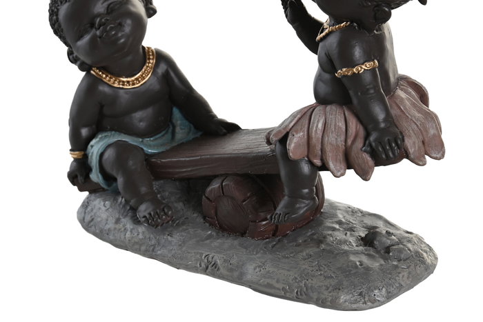 DKD Home Decor Figura de Resina Africana Surtido de 2 Modelos
