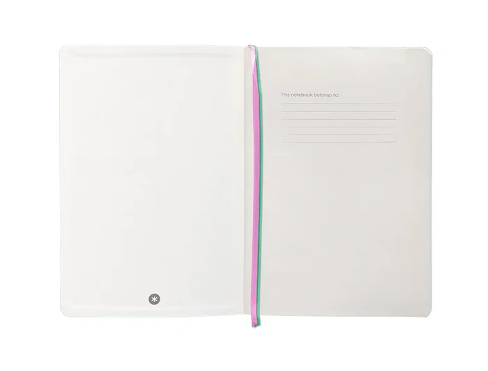 Antartik Cuaderno A5 Tapa Blanda Hojas Rayas Rosa y Turquesa, 80 Hojas, 80 gr FSC