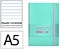 Antartik Cuaderno A5 Tapa Blanda Hojas Rayas Rosa y Turquesa, 80 Hojas, 80 gr FSC