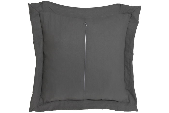 DKD Home Decor Cojín Boho Gris 8 x 45 x 45 cm Pack 2 Unidades Poliéster