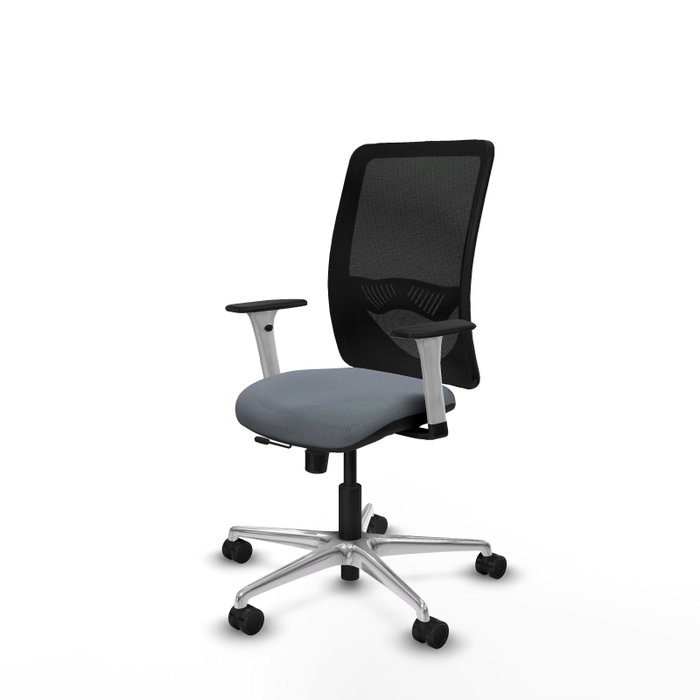 PIQUERAS Y CRESPO Silla de oficina Zulema Gris con mecanismo Sincro/Traslack PIQUERAS Y CRESPO Silla de oficina Zulema Gris con mecanismo Sincro/Traslack