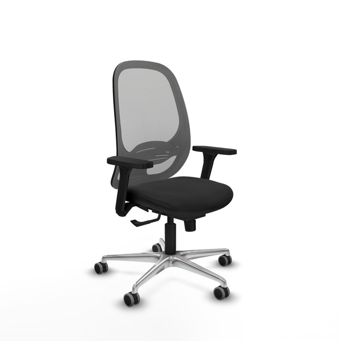 PIQUERAS Y CRESPO Silla de oficina Cilanco con mecanismo Sincro, Negro y Gris PIQUERAS Y CRESPO Silla de oficina Cilanco con mecanismo Sincro, Negro y Gris