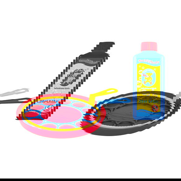 PUSTEFIX 869580 Pompero de Cuerda Pompas de Jabón Gigantes, Multicolor, 250 ml, Juguete para Niños de +5 Años