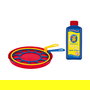 PUSTEFIX 869580 Pompero de Cuerda Pompas de Jabón Gigantes, Multicolor, 250 ml, Juguete para Niños de +5 Años