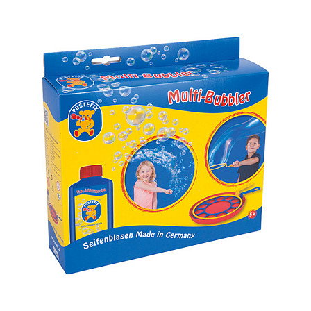 PUSTEFIX 869580 Pompero de Cuerda Pompas de Jabón Gigantes, Multicolor, 250 ml, Juguete para Niños de +5 Años