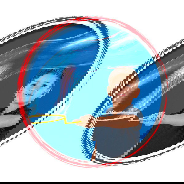 PUSTEFIX 869580 Pompero de Cuerda Pompas de Jabón Gigantes, Multicolor, 250 ml, Juguete para Niños de +5 Años