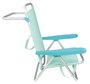 JugaToys Silla de playa aluminio multiposición aguamarina