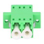 Extralink Adaptador LC/APC Single Mode Duplex LC/APC Uncoated Verde de Plástico y Cerámica