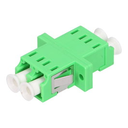 Extralink Adaptador LC/APC Single Mode Duplex LC/APC Uncoated Verde de Plástico y Cerámica